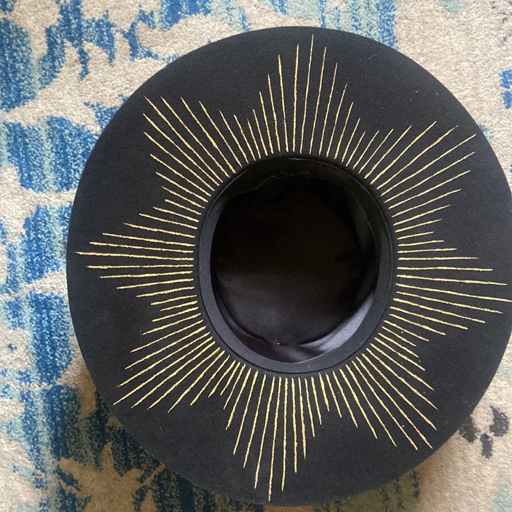 Luna bloom hand painted Davos hat!